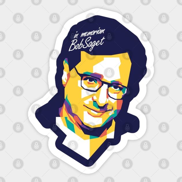 In memoriam Bob Saget #2 Sticker by pentaShop